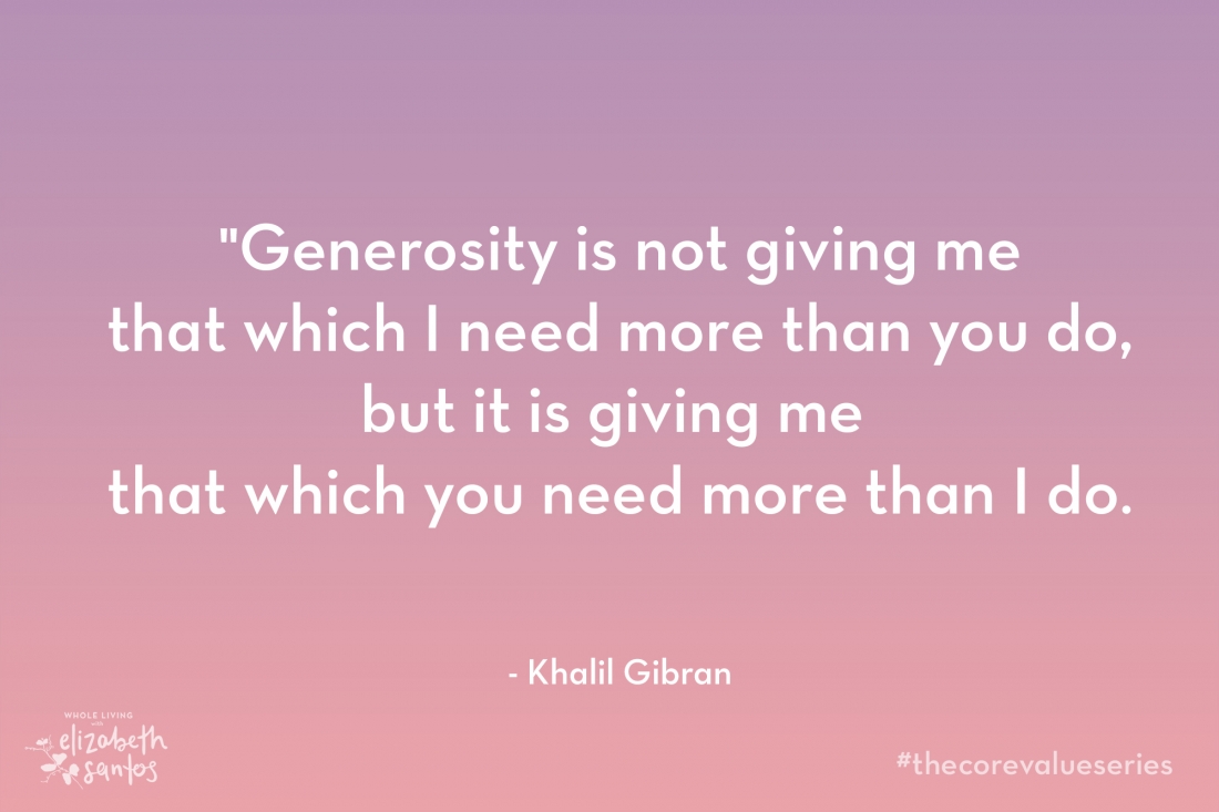 what is generosity essay